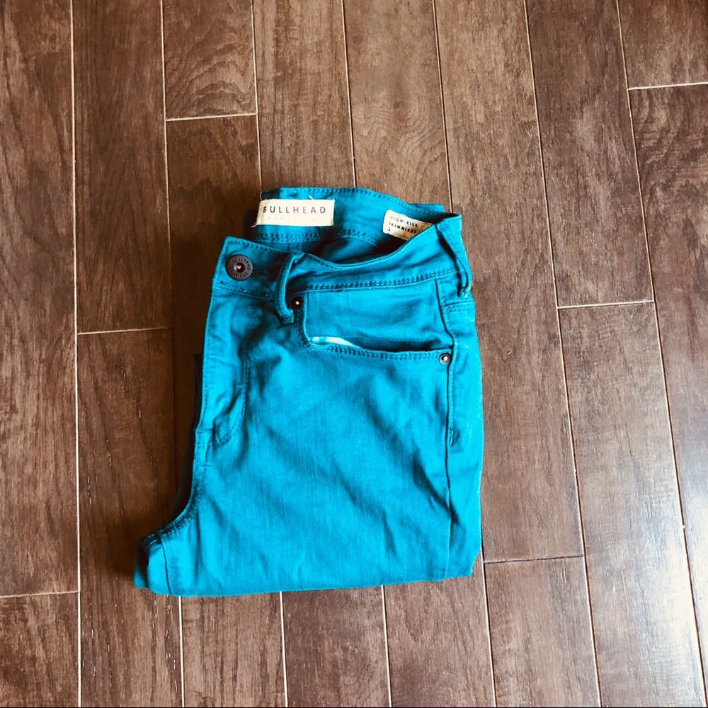 Teal/Aqua Skinny Jeans